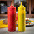 TableCraft Products 112K-1 12 Oz. Red WideMouth Squeeze Bottle