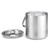 TableCraft Products RIB76 58 Oz. Double Wall Insulation Stainless Steel Room Service Ice Bucket
