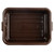 TableCraft Products 1537BR 21 1/2" W x 15 3/4" D x 7" H Brown Tote Box