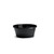 TableCraft Products RAM1FBK 1 Oz. Melamine Black Plain Ramekin - 12/Case