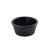TableCraft Products RAM1FBK 1 Oz. Melamine Black Plain Ramekin - 12/Case