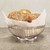 TableCraft Products 4176 11 3/8" W x 8" D x 3 1/4" H Oval Chrome Plated Cash & Carry Chalet Basket