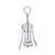 TableCraft Products H1225C Cash & Carry Winged Metal Corkscrew - 6/Case