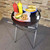 TableCraft Products 24 18 1/4" W x 16 1/2" D 31 3/4" H Chrome Plated Tray Stand