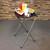 TableCraft Products 24 18 1/4" W x 16 1/2" D 31 3/4" H Chrome Plated Tray Stand