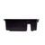 TableCraft Products 1547B 21" W x 17" D x 7" H Black Tote Box