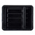 TableCraft Products 1547B 21" W x 17" D x 7" H Black Tote Box