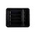 TableCraft Products 1547B 21" W x 17" D x 7" H Black Tote Box