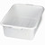 TableCraft Products P1537G 21 1/2" W x 15 3/4" D x 7" H High Density Polyethylene Stackable Gray Tote Box (Sold in Pallet of 240)