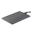TableCraft Products MSP4520 13" x 8 3/4" W Platter With 4 3/4" Handle Rectangular Melamine Black Slate Frostone Collection Serving Paddle