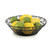 TableCraft Products BK27508 8" W x 8" D x 2.25" H Black Round Mediterranean Collection Basket