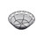 TableCraft Products BK27508 8" W x 8" D x 2.25" H Black Round Mediterranean Collection Basket