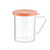 TableCraft Products 166C 10 Oz. Poly With Handle & Rose Snap Tight Plastic Dredge/Shaker For Medium Ground Spices - 12/Case