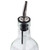 TableCraft Products 916 16 Oz. Square Green Tinted Glass Prima Bottle With Stainless Steel Pourer