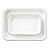 TableCraft Products 10347 13" W x 9.5" D x 1 0.13" H 0.25 Size Enamel White With Black Rim Sheet Pan