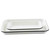 TableCraft Products 10347 13" W x 9.5" D x 1 0.13" H 0.25 Size Enamel White With Black Rim Sheet Pan