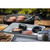 TableCraft Products 10347 13" W x 9.5" D x 1 0.13" H 0.25 Size Enamel White With Black Rim Sheet Pan