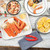 TableCraft Products 10347 13" W x 9.5" D x 1 0.13" H 0.25 Size Enamel White With Black Rim Sheet Pan