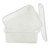 TableCraft Products DBF77 21" W x 16" D x 7" H White Freezer Combo Drain Box Set