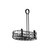 TableCraft Products BK259512 8.5" Dia. x 5"H Black Mediterranean Versa Rack - 2/Case