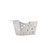 TableCraft Products SCB 5 3/8" W x 3 3/8" D x 3 1/8" H Stamped Circled Stainless Steel Side Basket