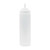 TableCraft Products 32563C 24 oz Clear Wide Cone Squeeze Bottle - 12/Case