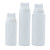 TableCraft Products 11663C3 16 Oz. Clear SelecTop WideMouth Squeeze Bottle
