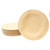 TableCraft Products BAMDRP9 9" Diameter Round Natural Finish Bamboo Cash & Carry Disposable Plate