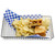 TableCraft Products 10524 12" x 8" x 1 1/2" Rectangular Wire Stainless Steel Serving Basket