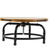 TableCraft Products 10086 13" Acacia Black Powder Coat Rotating Industrial Collection Cake Stand
