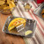 TableCraft Products TRSP12 3 5/8" W x 2 1/4" D x 1 1/2" H Stainless Steel Stamped Circle Pattern Taco Taxi Server