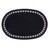 TableCraft Products 1076BK Black Oval Chicago Plastic Basket - 36/Case