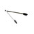 TableCraft Products 4016BK 16" Stainless Steel Heat Resistant Locking Tongs With Black Silicone Tip