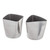 TableCraft Products 10680 3 1/8" x 3 1/8" x 3 3/8" 13 Oz. Square Stainless Steel Stonewashed Finish Fry Cup