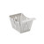 TableCraft Products SPB 5 3/8" W x 3 3/8" D x 3 1/8" H Stamped Pin Striped 18/8 Stainless Steel Side Basket