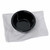 TableCraft Products RAM2BK 2 Oz. Melamine Black Plain Ramekin - 12/Case