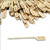 TableCraft Products RARE 3 1/2" Bamboo "Rare" Cash & Carry Meat Marker Pick - 12 Packs of 100