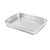 TableCraft Products GPSS120 12" W x 9" D x 1 7/8" H Rectangular Stainless Steel Brickhouse Collection Serving Platter