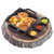 TableCraft Products MSSKLT5 5" W x 5" D x 1 3/8" H Square Melamine Cast Iron Coating Skillet With Handles