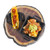 TableCraft Products MSSKLT5 5" W x 5" D x 1 3/8" H Square Melamine Cast Iron Coating Skillet With Handles