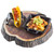 TableCraft Products MSSKLT5 5" W x 5" D x 1 3/8" H Square Melamine Cast Iron Coating Skillet With Handles