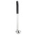 TableCraft Products AM5311BK1 Oz. Stainless Steel Antimicrobial Ladle with 11 1/2" L Black Vinyl Coated Handle