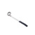 TableCraft Products AM5311BK1 Oz. Stainless Steel Antimicrobial Ladle with 11 1/2" L Black Vinyl Coated Handle