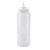 TableCraft Products 3263C 32 oz Clear Natural Standard Cone Squeeze Bottle - 12/Case