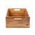 TableCraft Products CRATE116 20.75" W x 12.75" D x 6.25" H Brown Full Size Gastro Serving / Display Crate Fits 1/1 GN Pan