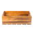 TableCraft Products CRATE116 20.75" W x 12.75" D x 6.25" H Brown Full Size Gastro Serving / Display Crate Fits 1/1 GN Pan