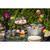 TableCraft Products GT159 1.75 Gal. 15" W x 8.63" D x 7.38" H Oval Galvanized Steel Galvanized Collection Beverage Tub