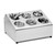 TableCraft Products 7062 15" W x 12 1/4" D x 7 1/2" H Two Tier 6 Holes Stainless Steel Flatware Cylinder Holder