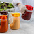 TableCraft Products PP32A 32 Oz. Assorted Top Clear Option Dispenser