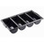 TableCraft Products 1524B Black HDPE Cutlery Bin